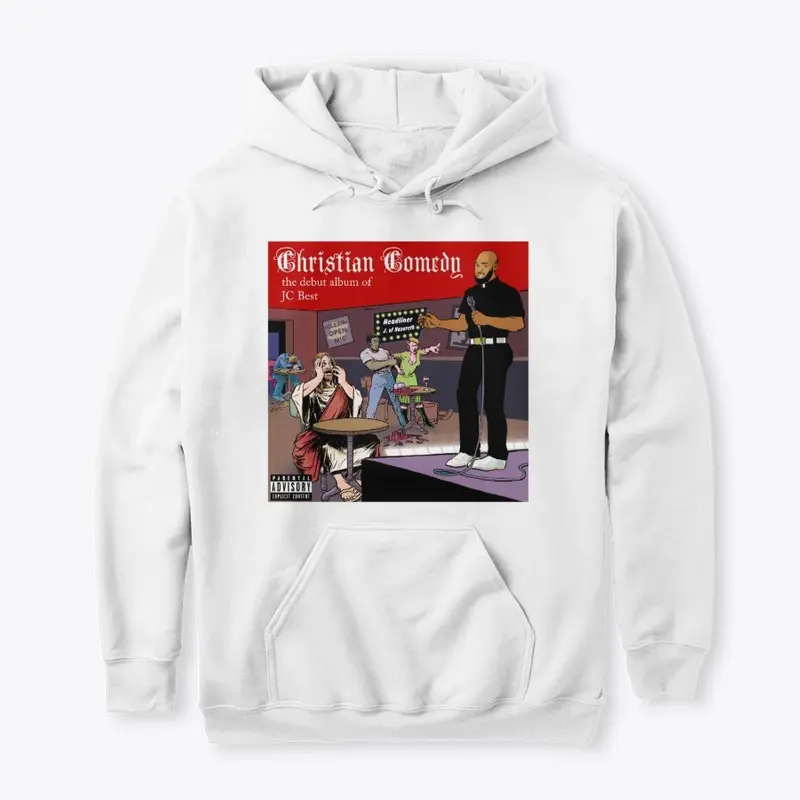 Christian Comedy Album Hoodie-White