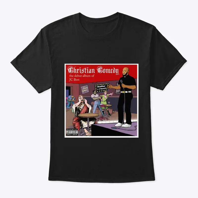 Christian Comedy Album Tee-Black